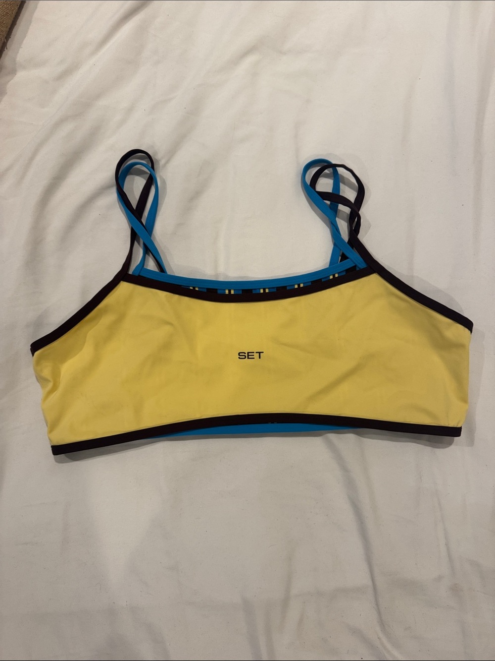 SET Active Paradiso Yellow and Blue Bra